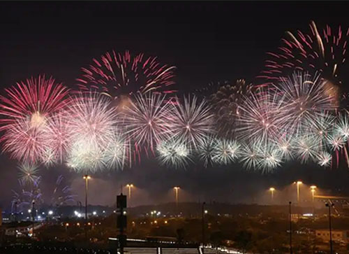 子长市焰火晚会